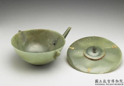 图片[3]-Jade lidded bowl with spout and handles, Central Asia to Eastern Europe-China Archive